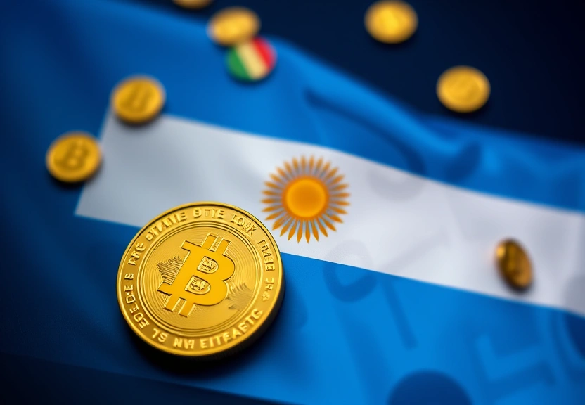 Representação visual de Argentina lidera na posse de criptomoedas, superando o Brasil