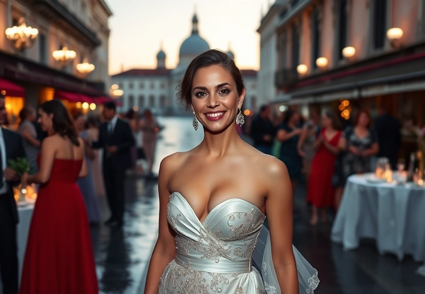 Representação visual de Silvia Braz brilha no Baile da amfAR em Veneza e apoia causa nobre